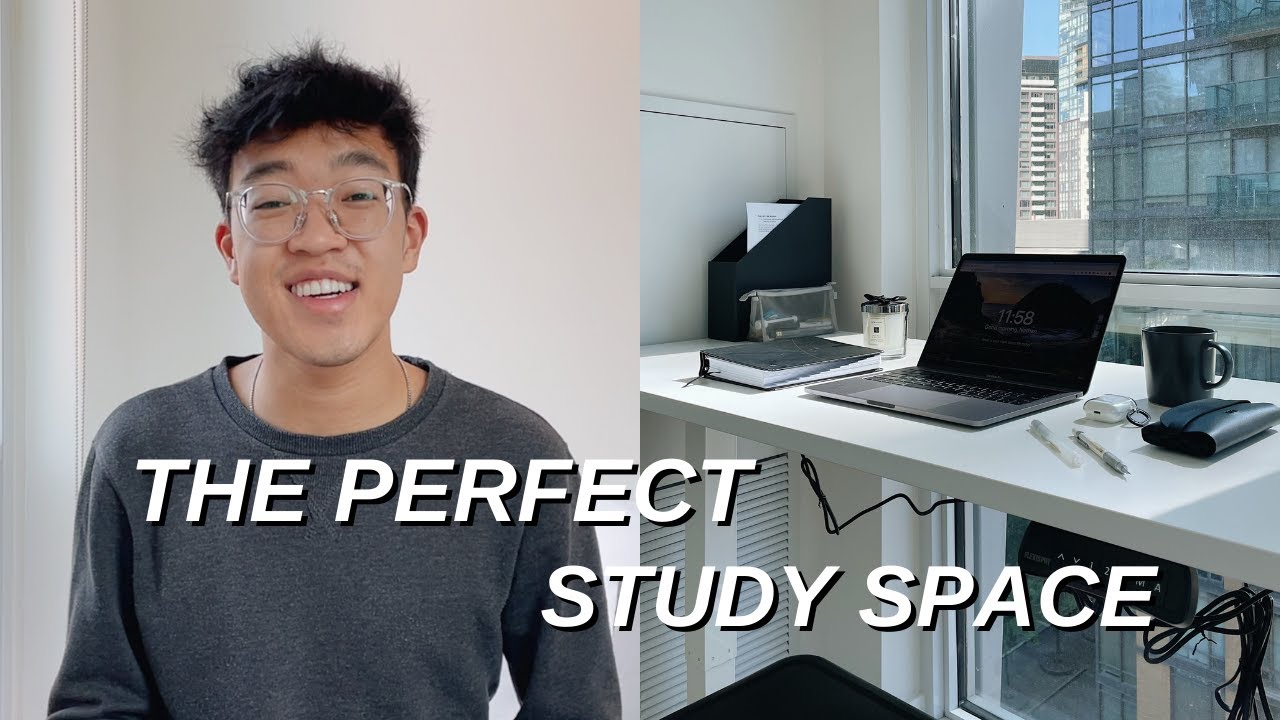 how to create a PRODUCTIVE WORKSPACE for STUDYING + DESK SETUP & TOUR *studyspace aesthetic*