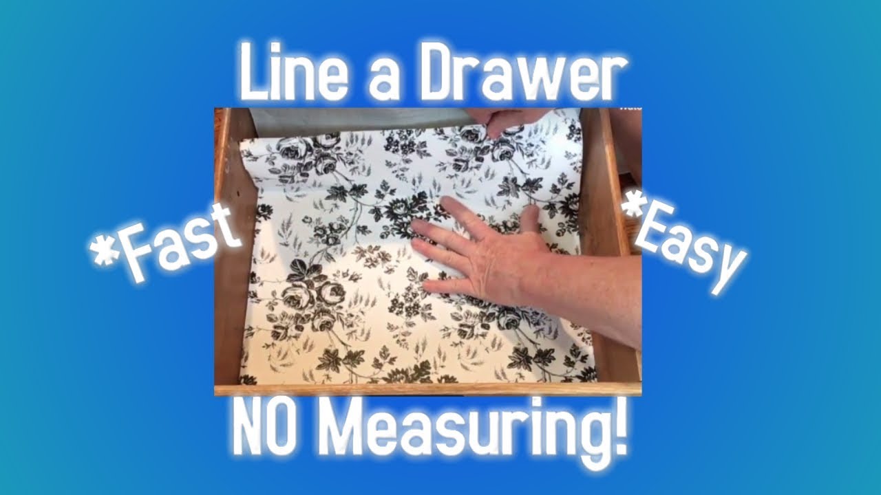 NO Measuring Line a Drawer w/ Contact Paper  NO Measuring Tape HACK!  EASY WAY! Tips & Tricks!