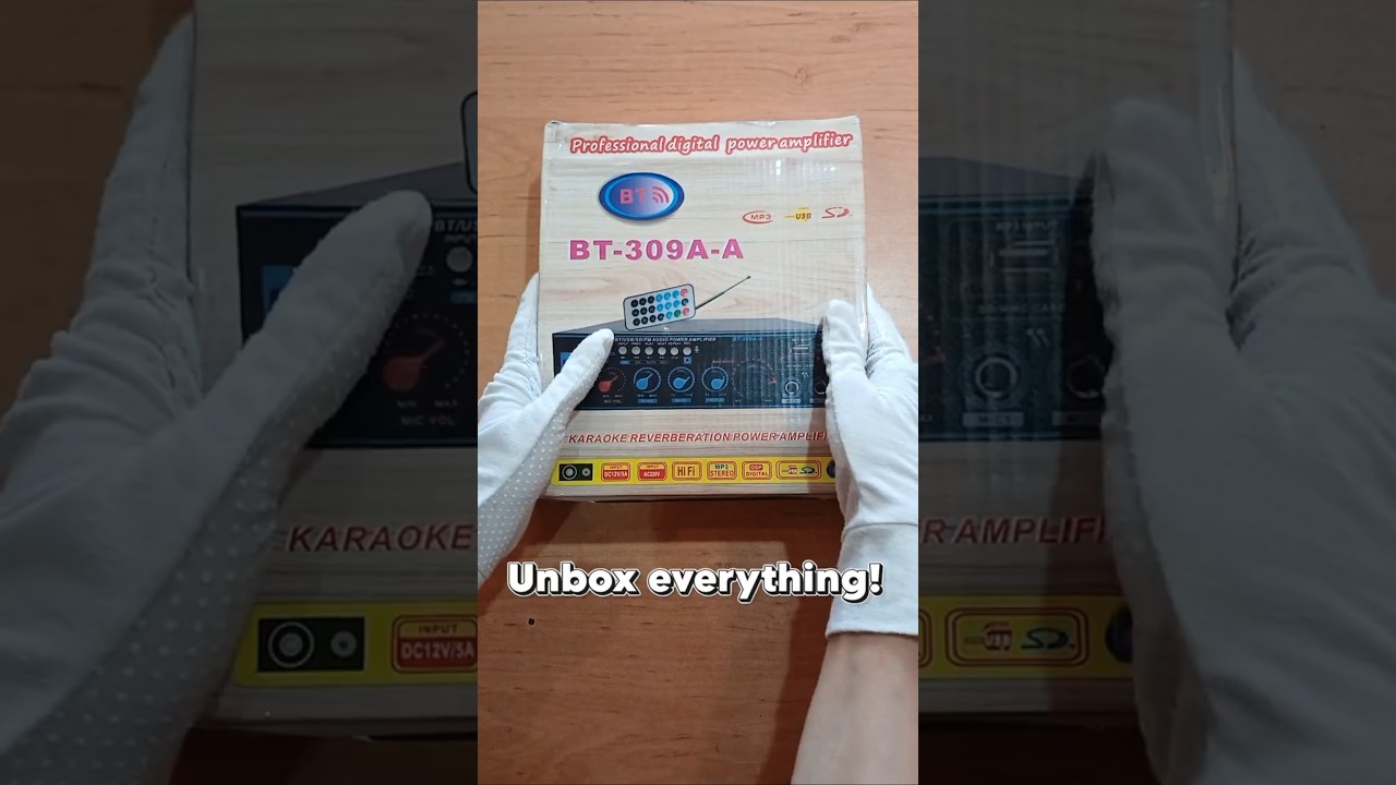 Unboxing the Professional Stereo Bluetooth Karaoke Amplifier | Dr. Tec Pro #amplifier