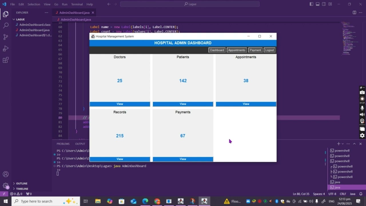 HOSPITAL MANAGEMENT SYSTEM (Admin Dashboard Module)