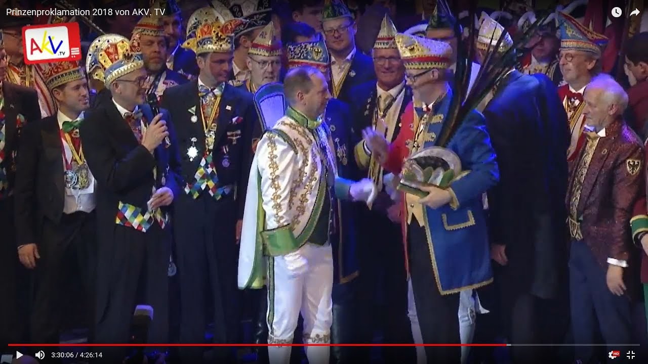 Prinzenproklamation 2018 von AKV. TV