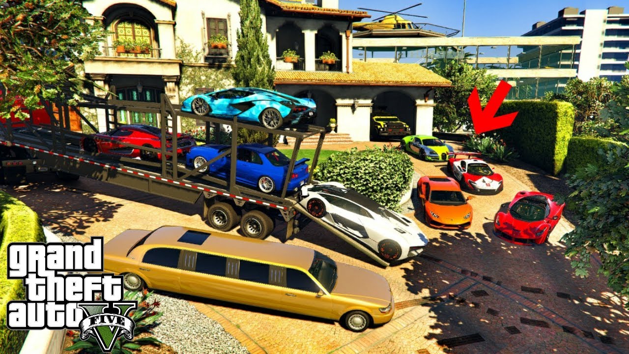 GTA 5-TECHNO GAMERZ GIVES ME HIS SUPER CARS LIMO FOR MY NEW WORKSHOP|GTA 5 STEALING CARS#10 CREED|