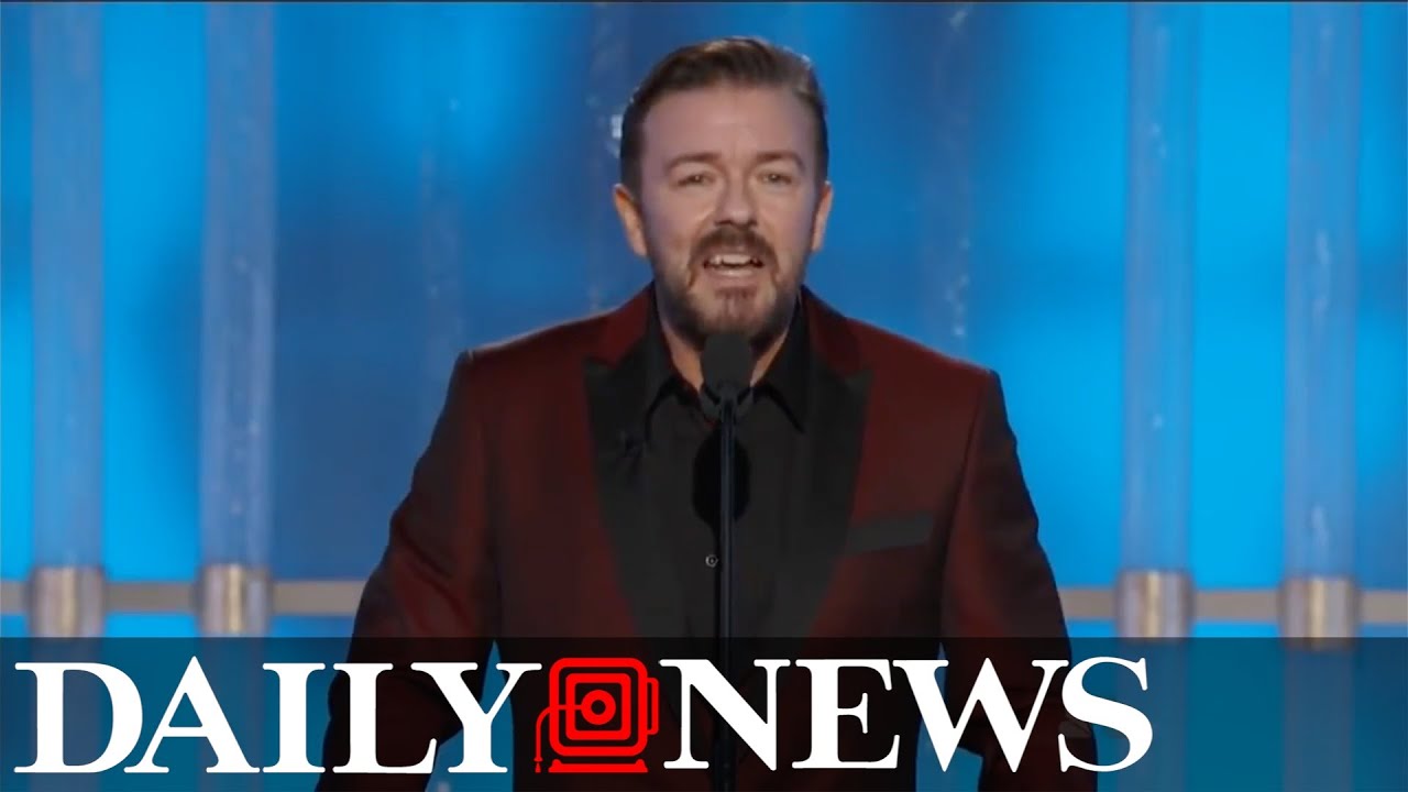 Ricky Gervais burns Hollywood elite at Golden Globes