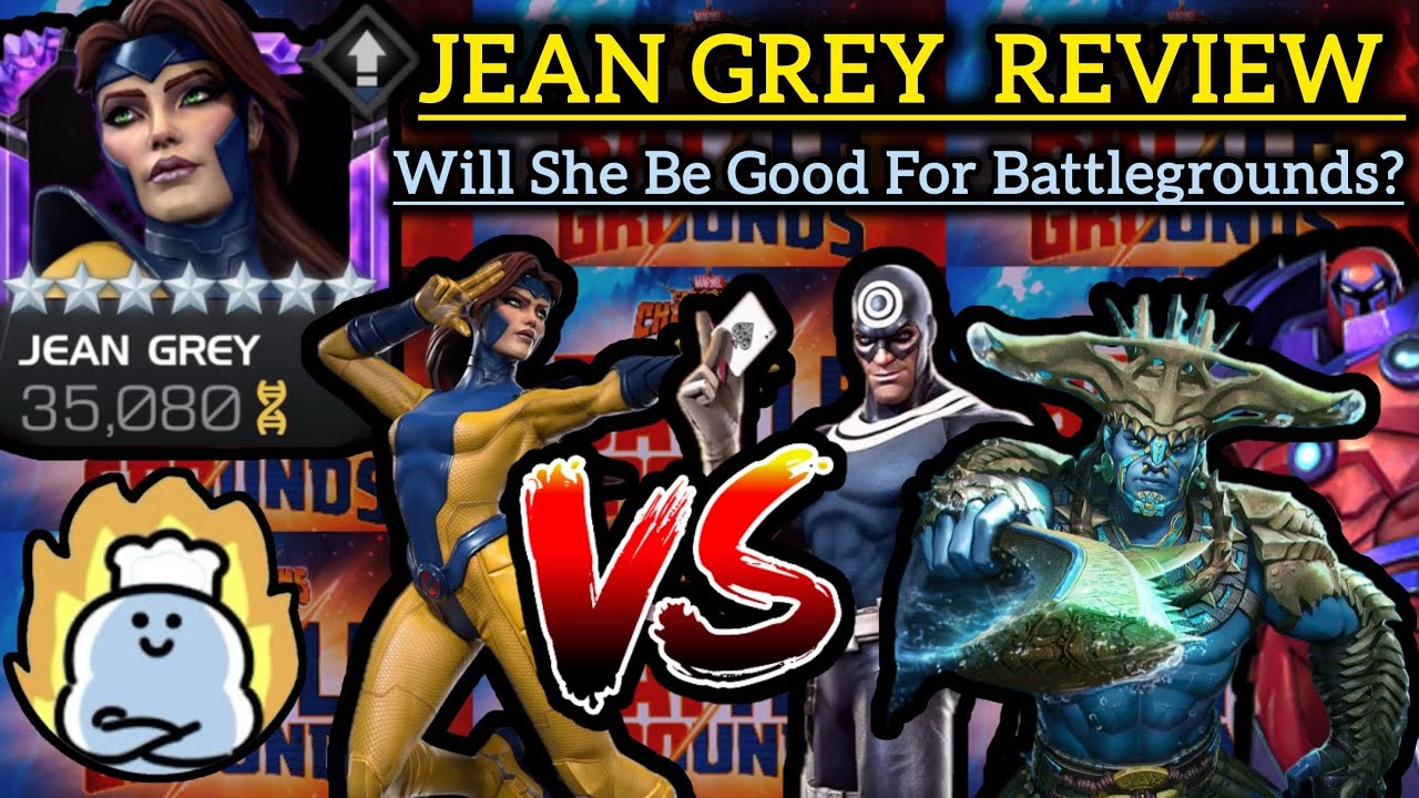 WILL JEAN GREY BE GOOD FOR BATTLEGROUNDS? OFFENSIVE & DEFENSIVE REVIEW! MCOC