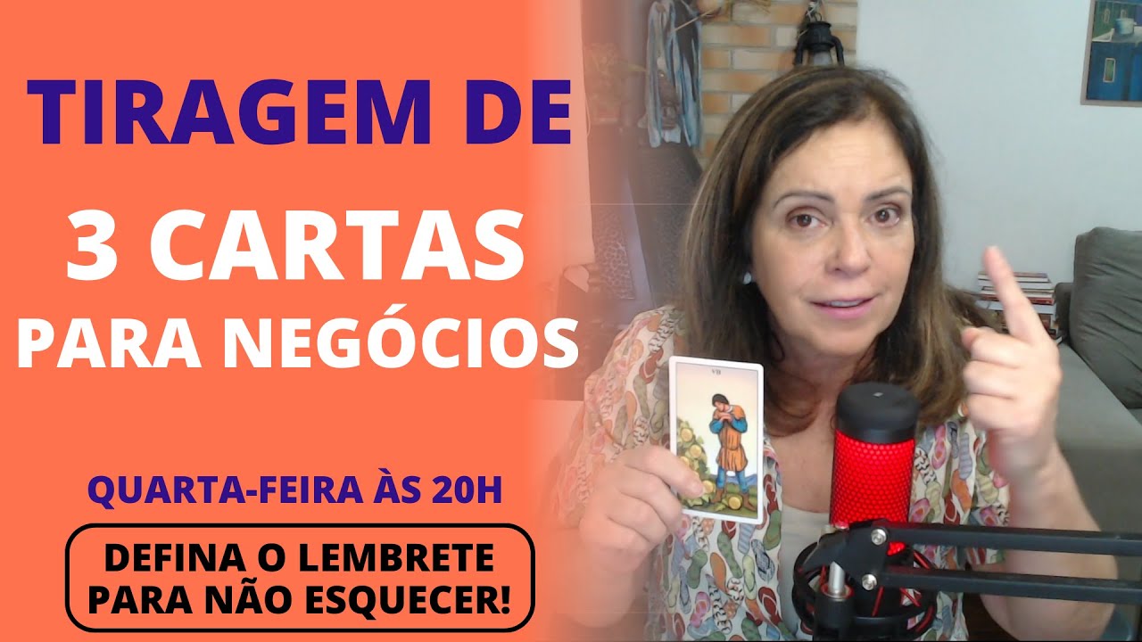 Live #001: Tiragem de 3 cartas para negócios