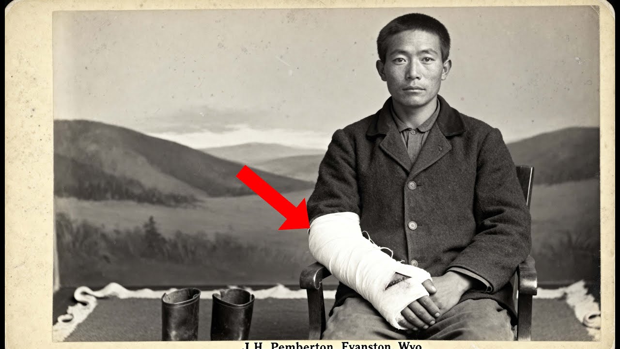 This 1896 Studio Portrait Looks Peaceful Until You Notice the Man's Bandage