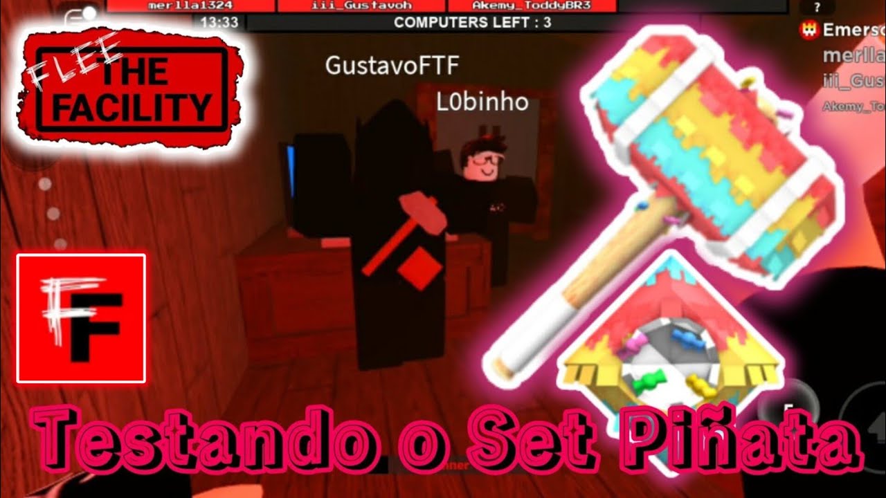Testando o Set Pi&ntilde;ata! Flee The Facility - Roblox @vikingLonelyness19 @TotallyCass