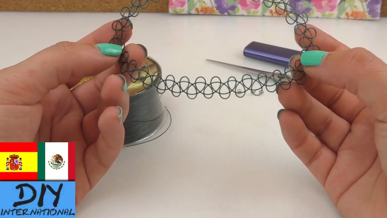 DIY Como hacer un Choker - Hazlo tú mismo: gargantilla - muy fácil!