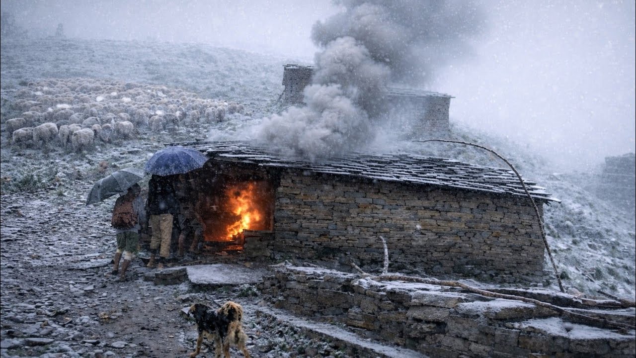 Surviving Shepherd Life in One Of The Coldest Regions Of Nepal |A Snowy Freezing Winter Village intr
