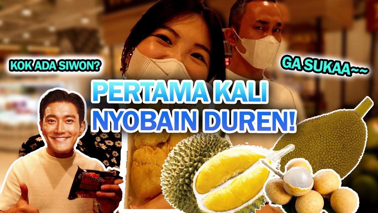 BELANJA BUAH-BUAHAN | REAKSI ORANG KOREA MAKAN BUAH ASLI INDONESIA