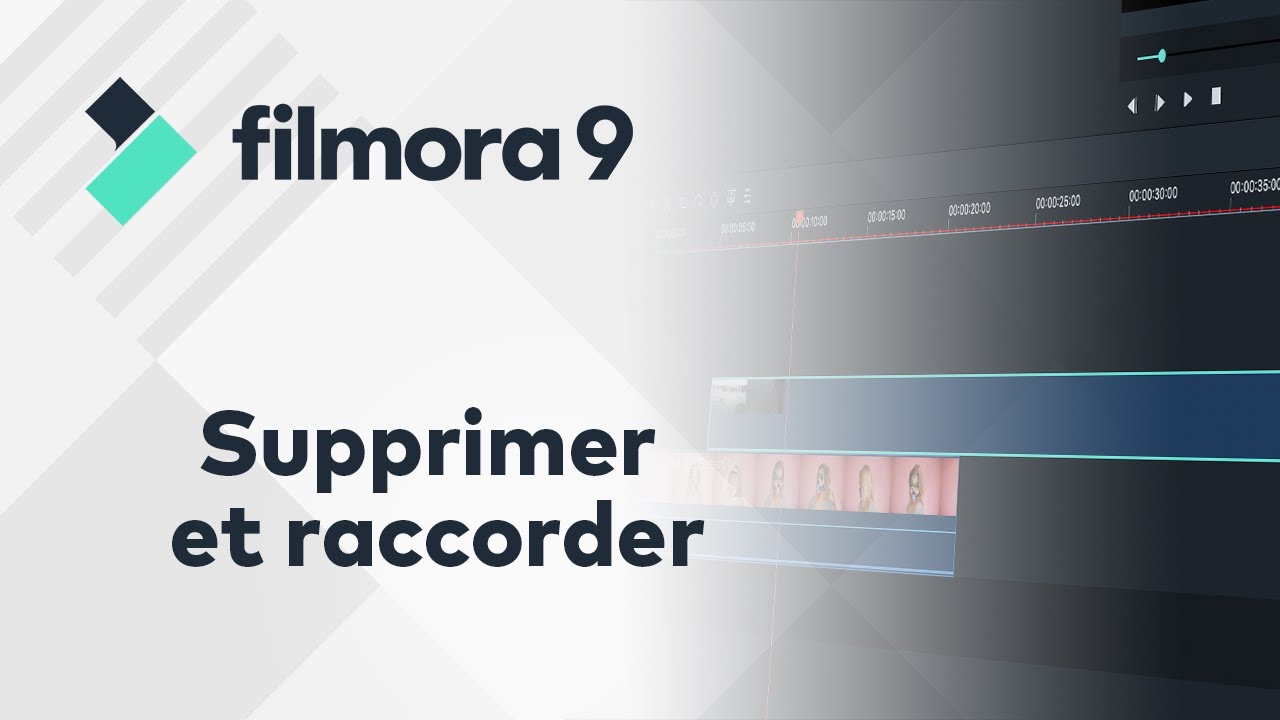 Tuto débutant Filmora9 - Supprimer et raccorder