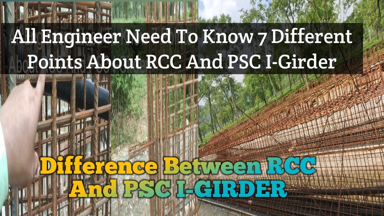 What Is Difference Between RCC And PSC I-Girder 🌉. RCC And PSC I-Girder मे क्या अंतर है. 🙏