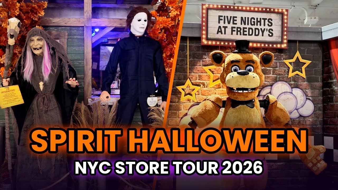 Spirit Halloween 2026 Store Tour in New York City FULL Store Walkthrough | Animatronics & Costumes