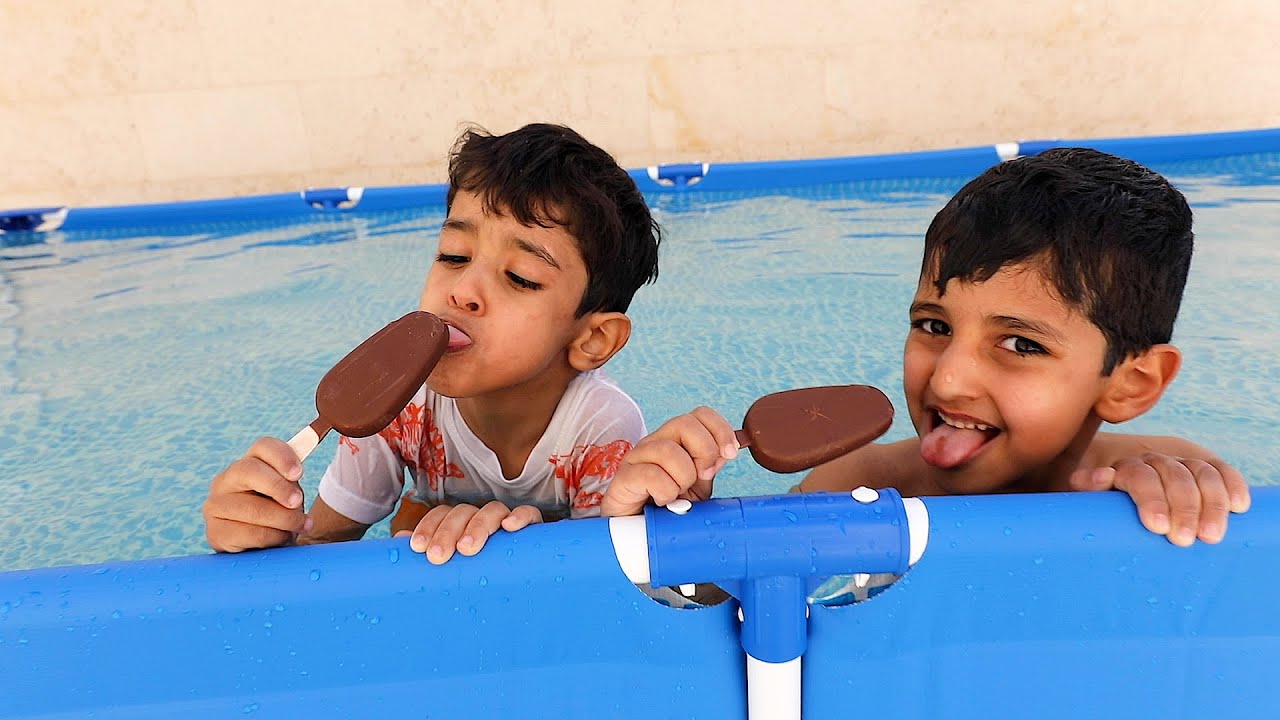 انس ويويو جابو مسبح اكلو الايسكريم ! شوفوا ايش صار