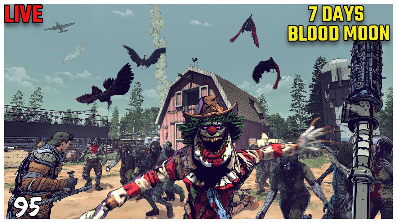 🔴*LIVE* 7 Days Blood Moon Gameplay | PC (No Commentary) #gaming #live #7days #7daysbloodmoon