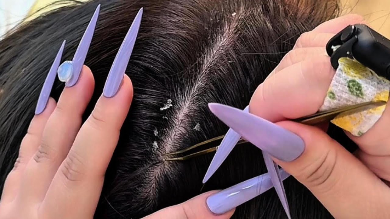 Calming ASMR Sleep Session 🌙 | Gentle Long Nail & Tweezer Sounds | Model: September