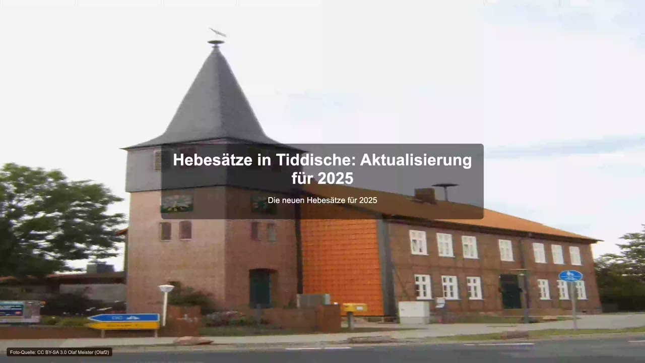 Hebes&auml;tze in Tiddische: Aktualisierung f&uuml;r 2025 - Gewerbesteuer News