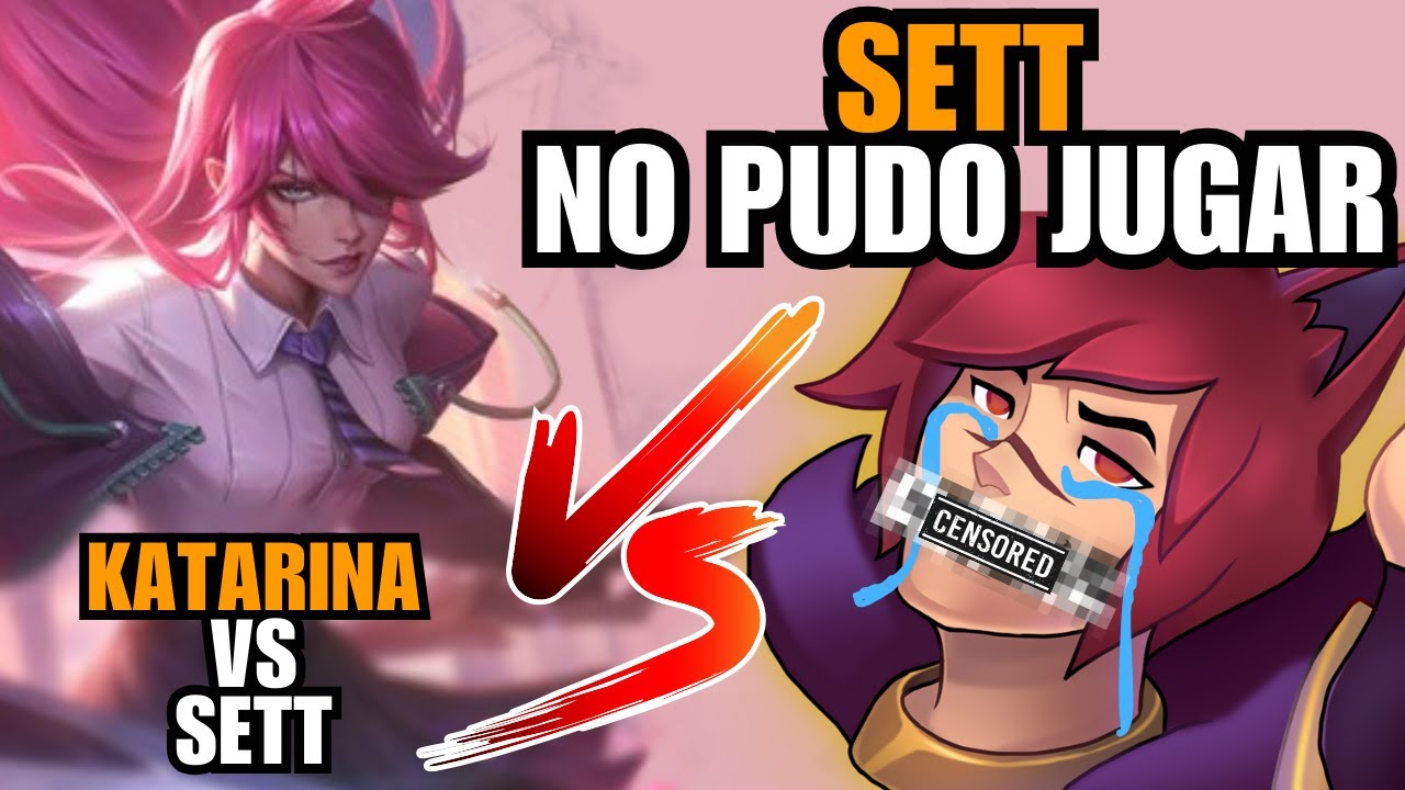 Katarina vs Sett 🔪 | Lo sacamos de línea con el jungla y lo dejamos inútil