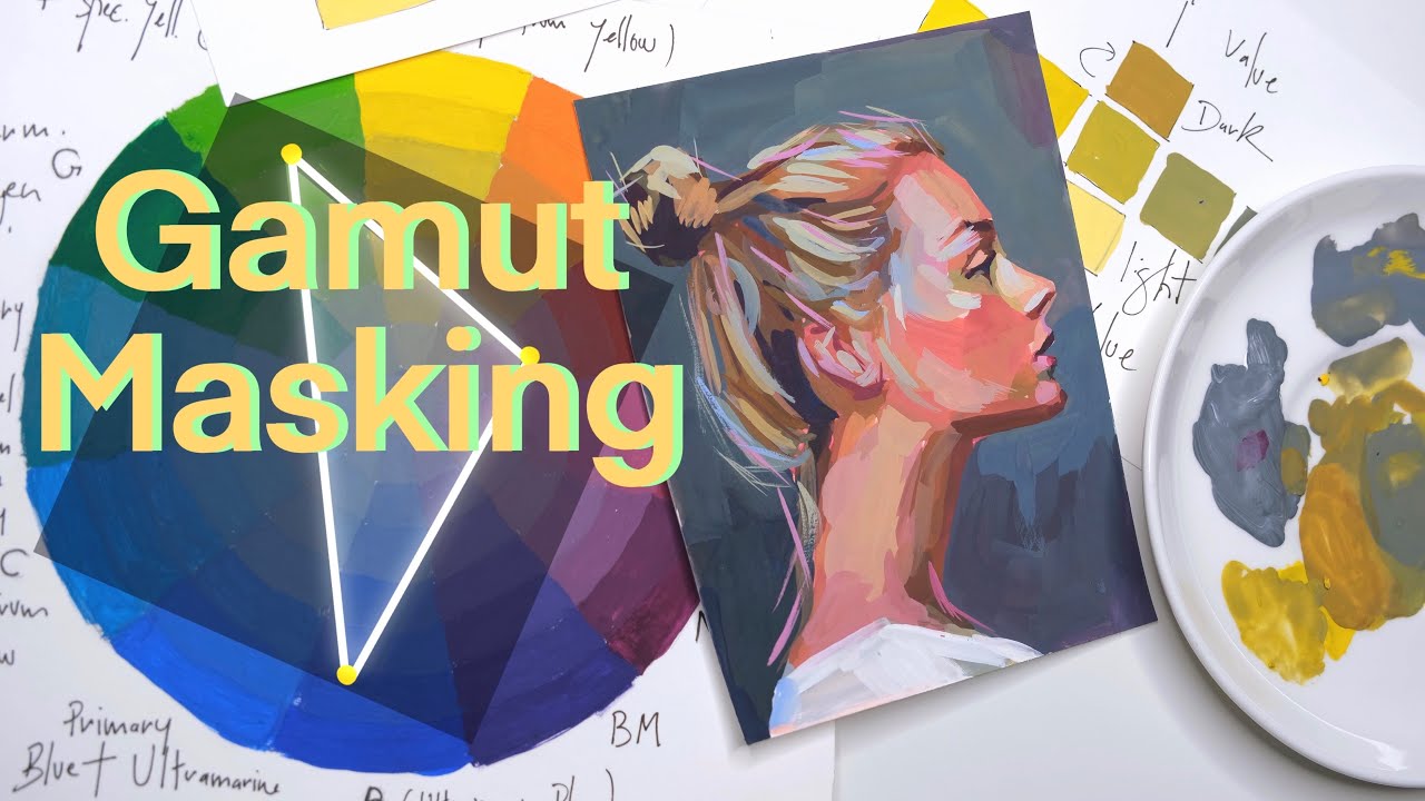 Gamut Mapping | Creating Limited Color Palette | Painting a Portrait in Gouache