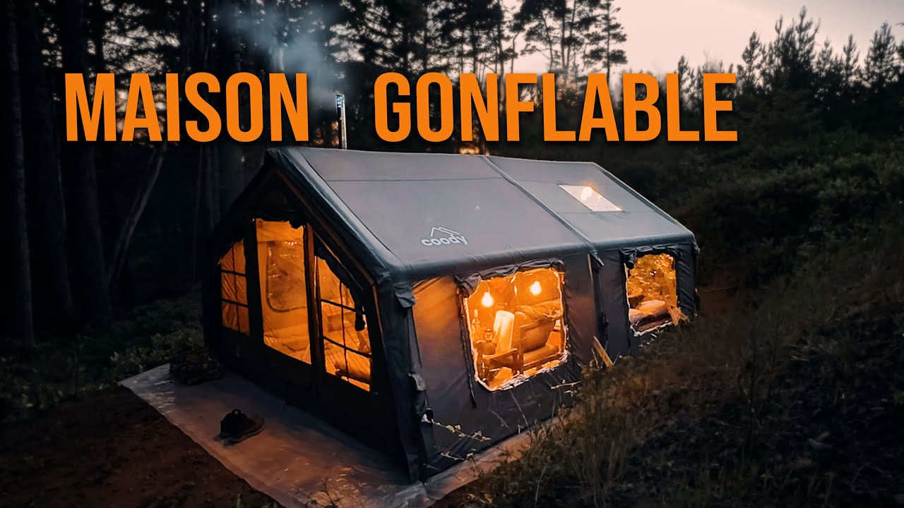 D&Eacute;&Ccedil;U ou BLUFF&Eacute; ? Test d'une TENTE GONFLABLE XXL  #Camping #Aventure #For&ecirc;t #Survivalisme #Bivouac