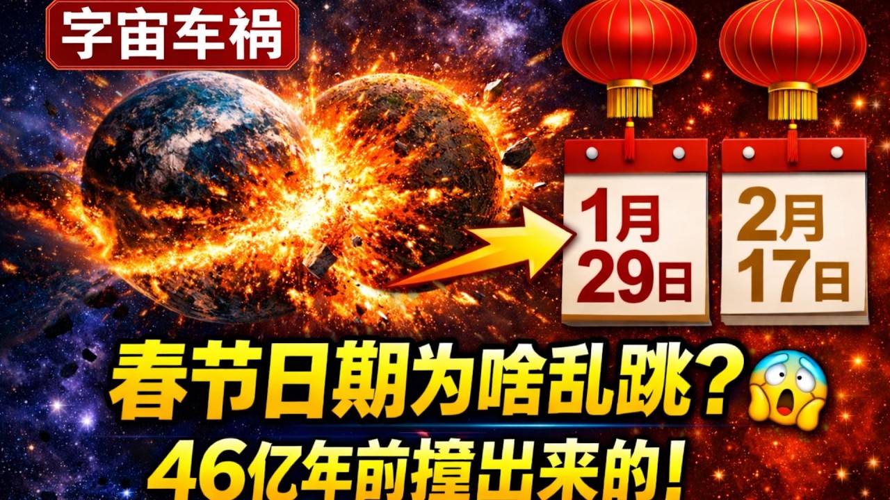 宇宙冷知识23｜春节为什么每年日期不一样？答案藏在46亿年前的一场宇宙车祸里