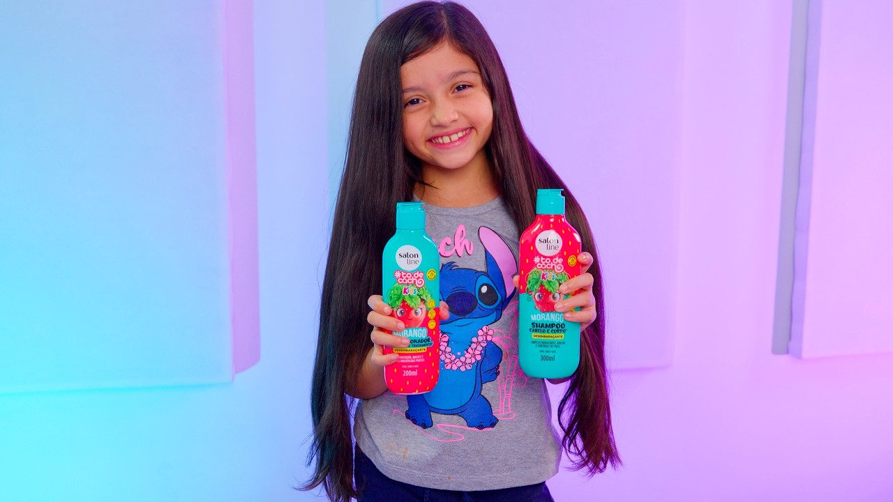 NOVA LINHA  KIDS SALON LINE [ TO DE CACHOS MORANGO]