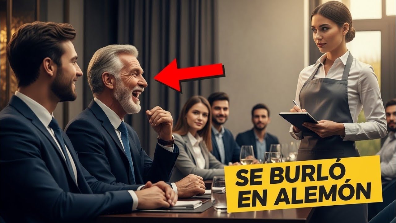 EL MILLONARIO ORDENÓ EN ALEMÁN PARA HUMILLARLA… PERO LA CAMARERA LO DEJÓ SIN PALABRAS.