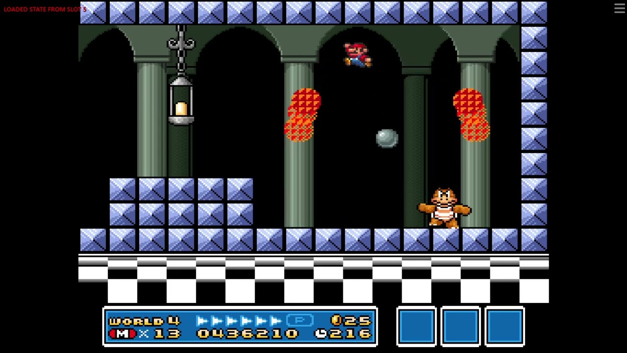 Super Mario All Stars SMB3 Hack World 4 Part 1