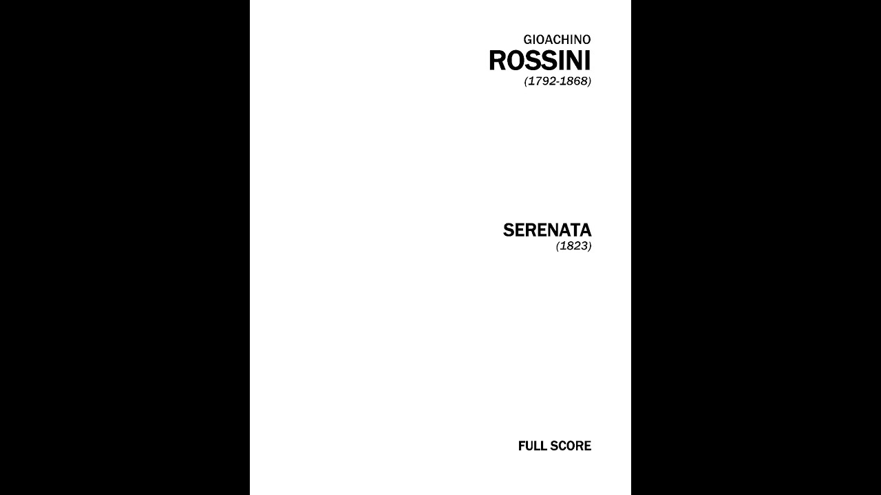 Rossini:  Serenata per flauto, oboe, corno inglese, due violini, viola e cello  -  Ex Novo Ensemble