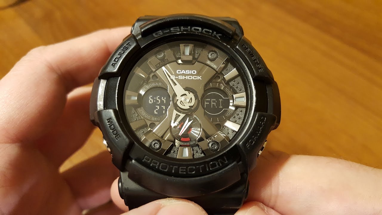 Casio G-Shock GA-201-1AER - recenzja i om&oacute;wienie funkcji [PL]