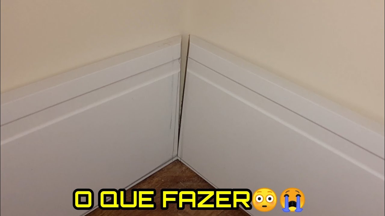 CORTANDO RODAPÉS EM PAREDES *TORTAS* | como achar o grau exato?