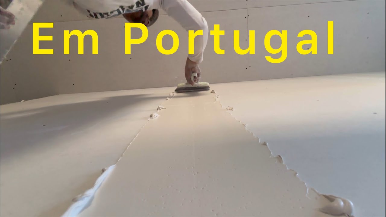 Tratamento de juntas no drywall em Portugal barramento de Pladur