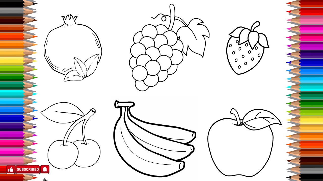 This SIMPLE Fruit Drawing Trick Makes Coloring FUN 😍🍉