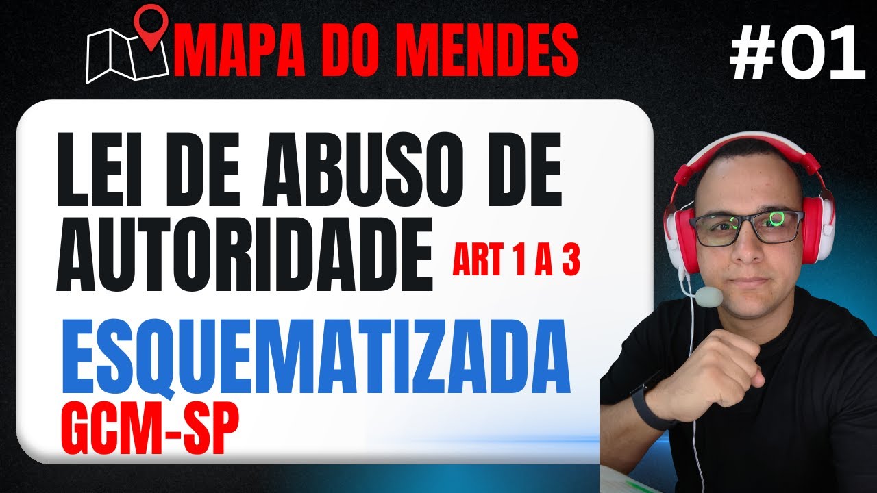 #01 LEI DE ABUSO DE AUTORIDADE 2026 ESQUEMATIZADA GCM-SP (MAPA DO MENDES) #gcmsp #abusodeautoridad