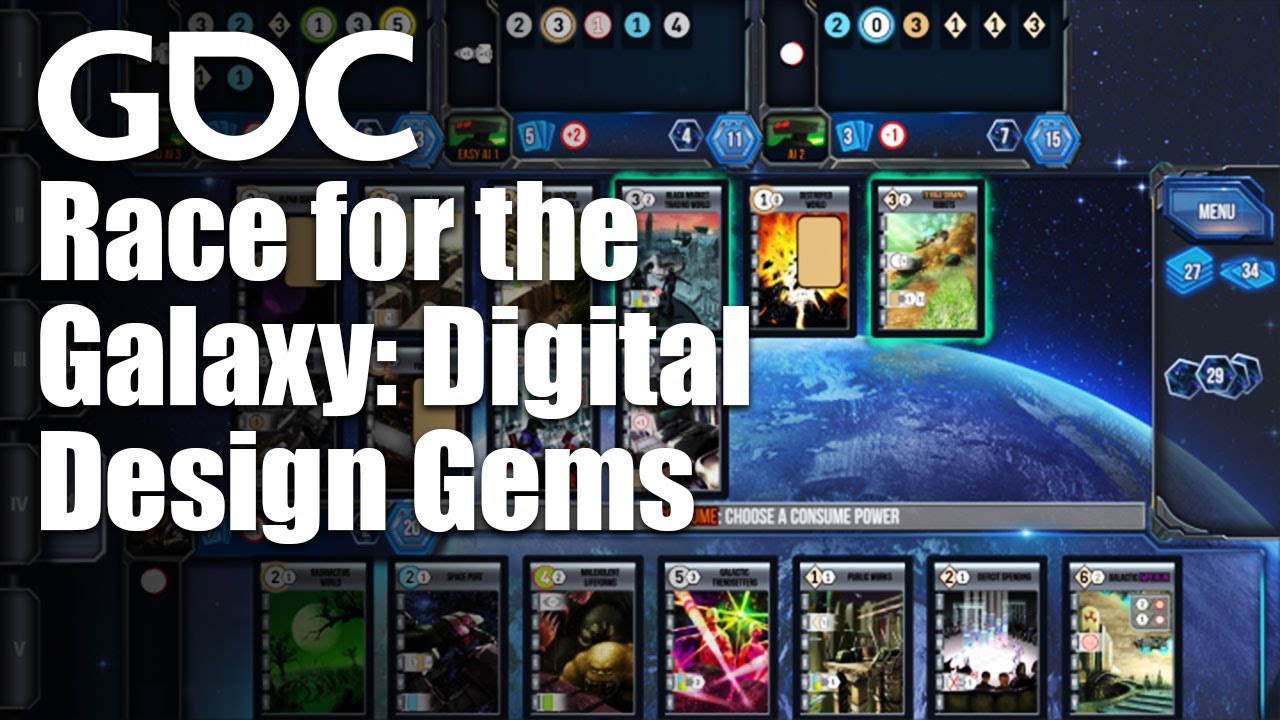 Board Game Design Day: Race for the Galaxy: Digital Design Gems