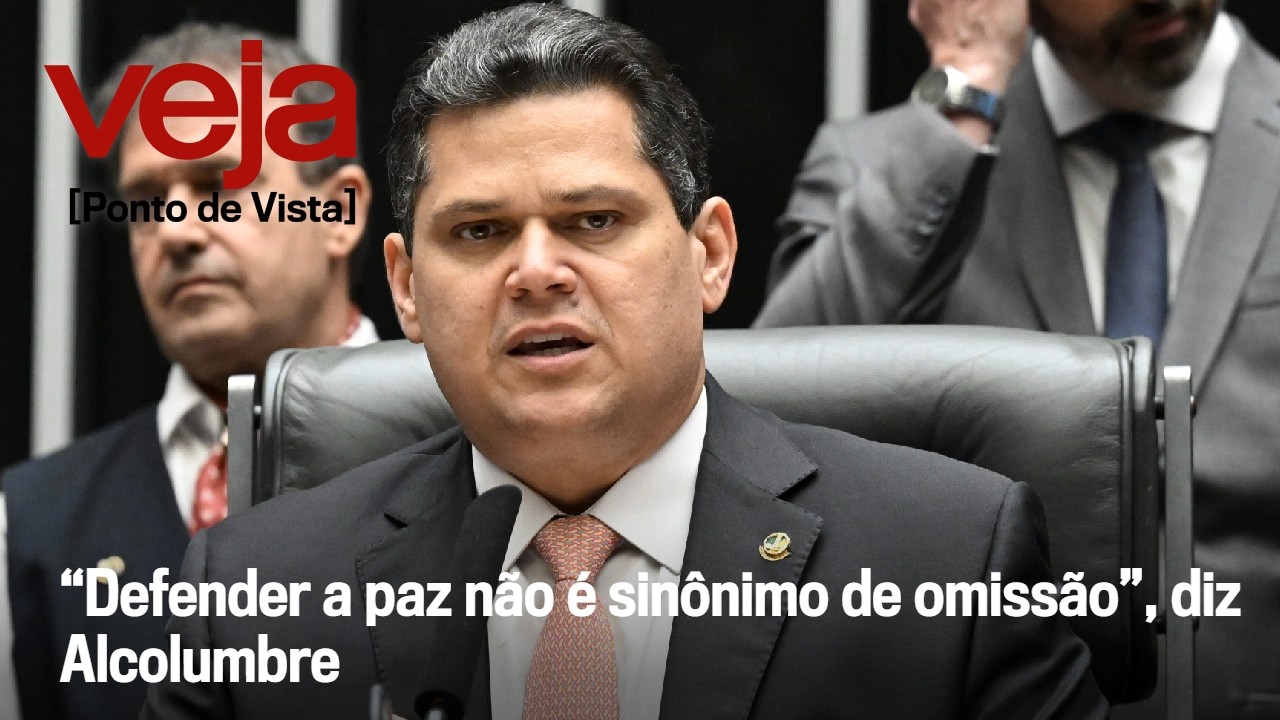 “Defender a paz não é sinônimo de omissão”, diz Alcolumbre