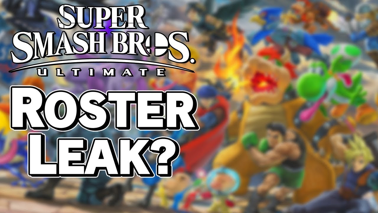 RUMOR: Art Leak Reveals Final Roster? - Smash Bros. Ultimate – Aaronitmar