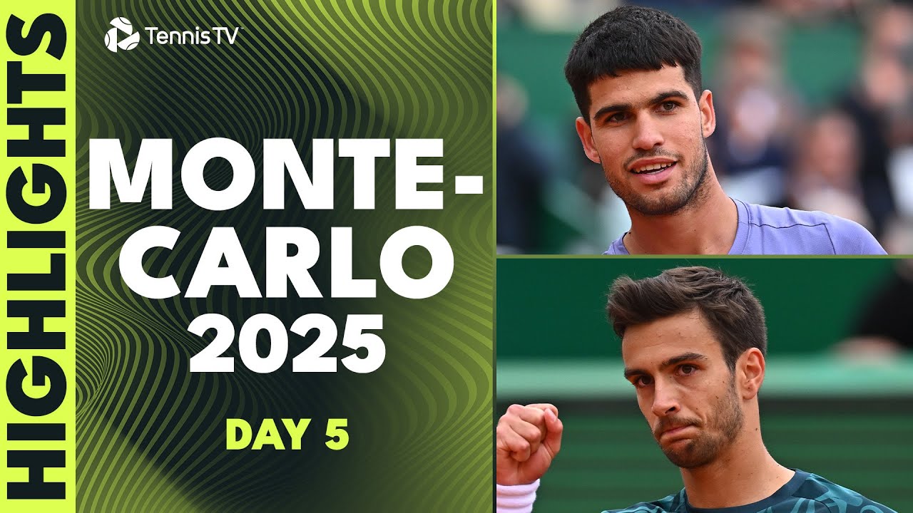 De Minaur Faces Medvedev; Alcaraz vs Altmaier & More | Monte-Carlo 2025 Highlights Day 5