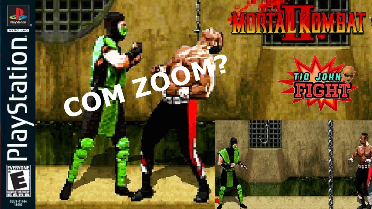 MK2 do PS1 Com Zoom no Estilo Art of Fighting (TJ Fight) EP.410