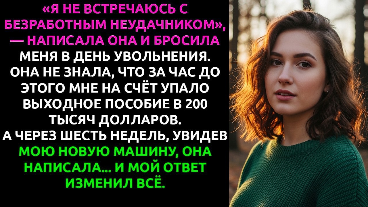 Меня уволили, и девушка СРАЗУ ЖЕ МЕНЯ БРОСИЛА... она не подозревала, какой СЕКРЕТ я от неё скрывал
