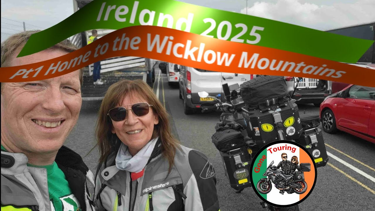🏍 Day 1 of our Irish Motorcycle Road Trip - arriving at the Wicklow Mountains