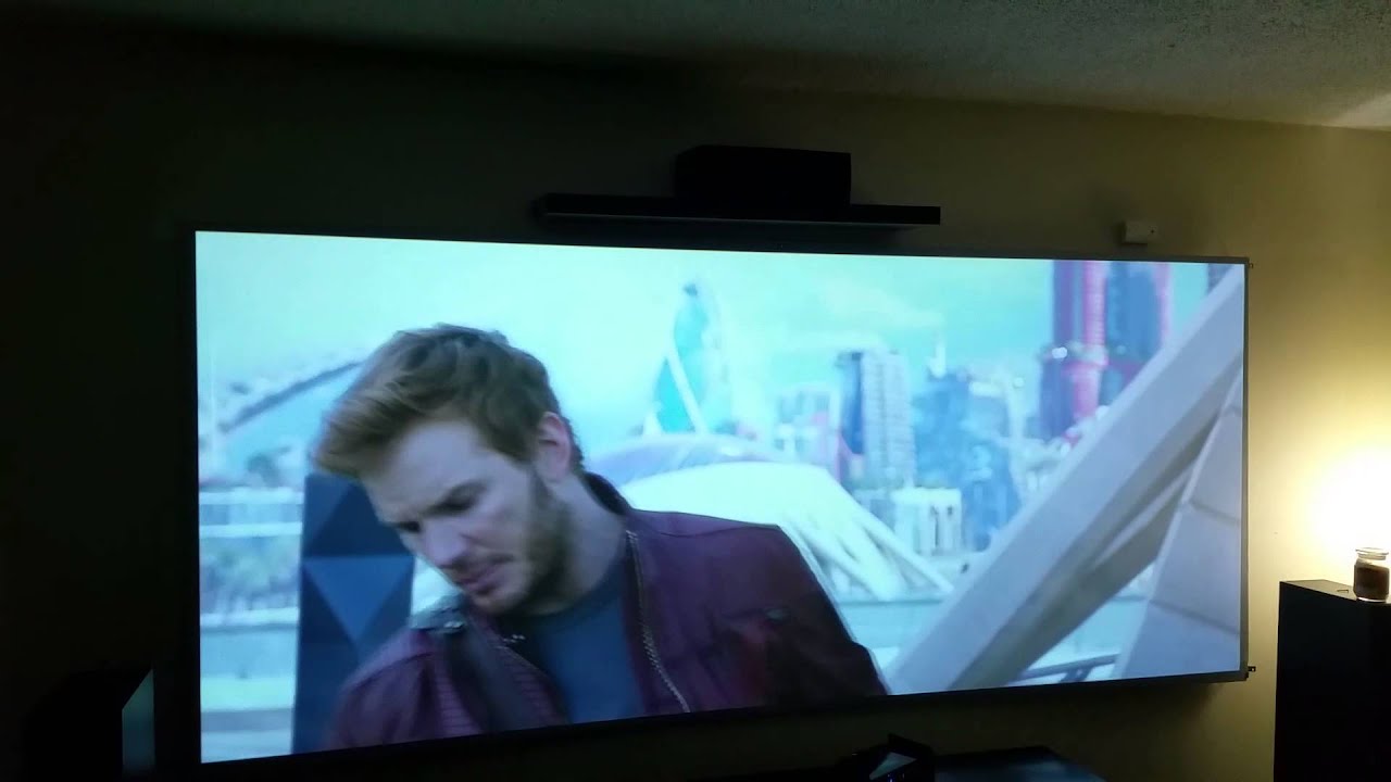 Home theater (Gardians of the Galaxy) panasonic AE8000u projector