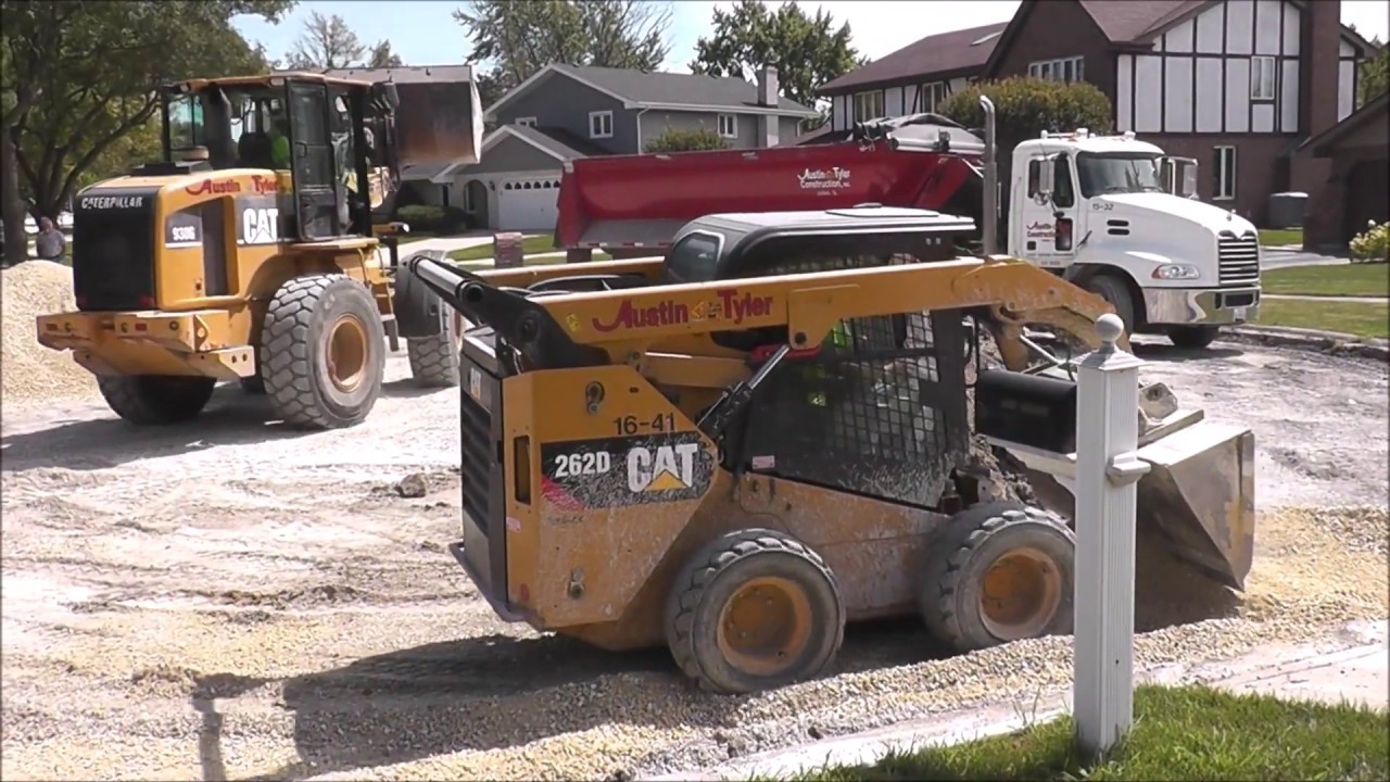 CAT 262D Skid Steer In Action