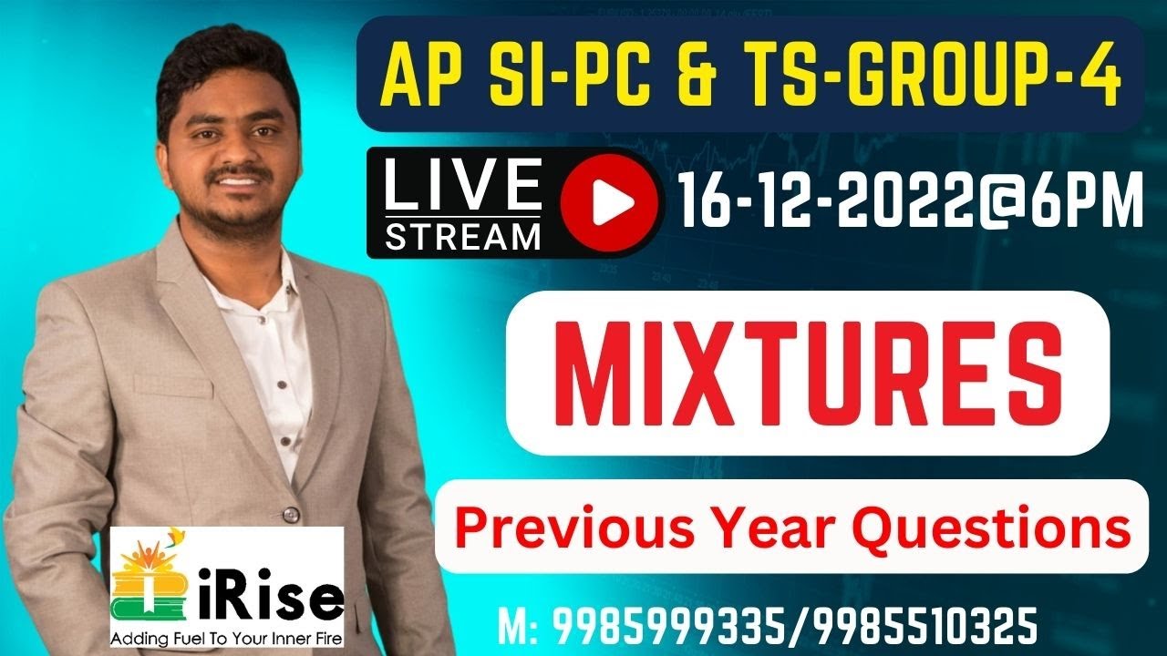 ఆంధ్రప్రదేశ్ & తెలంగాణ SI-Constable & Group-4 MIXTURES Previous Questions