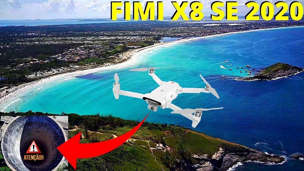 FIMI X8 SE 2020, UM DRONE MUITO BOM PARA INICIANTES, ARRAIAL DO CABO-RJ VISTO POR CIMA É LINDO❤️😍