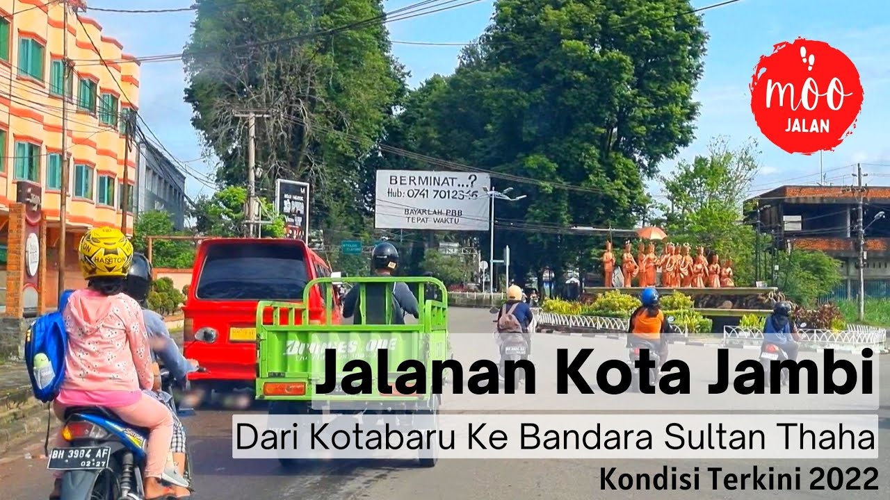 Jalanan Kota Jambi Kondisi Terbaru, Ke Arah Bandara Sultan Thaha via Kotabaru