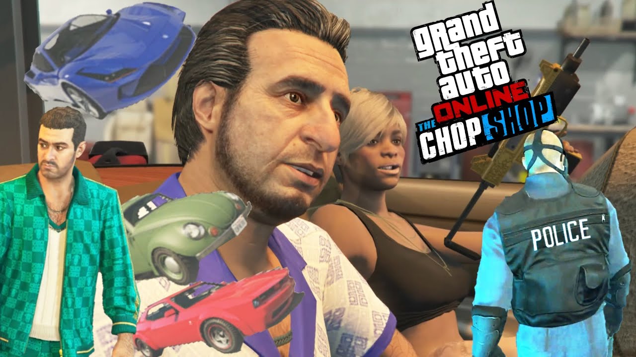 Chop Shop All Car Robberies, All dialogues & All Cinematics | Salvage Yard Business GTA Online