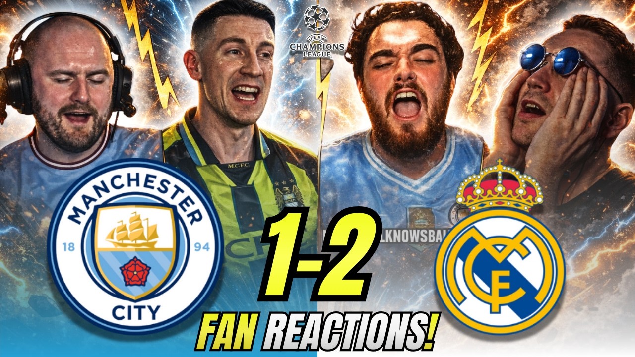 Man City Fans BITTER 😾 Reactions to Manchester City 1-3 Real Madrid | Champions League Fan Reactions