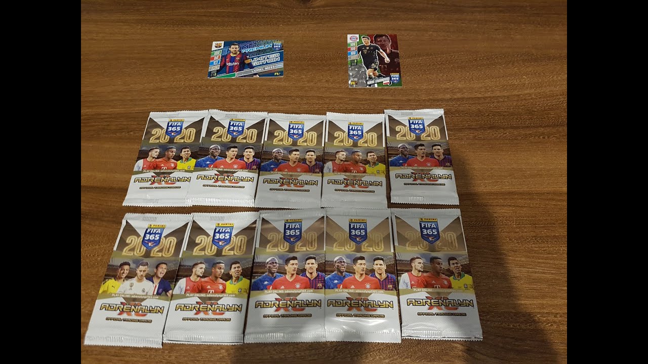 PANINI FIFA 365 2020 - POJEDYNEK MESSI vs LEWANDOWSKI - UNBOXING 10 SASZETEK - TRAFIAM RARKĘ!!!