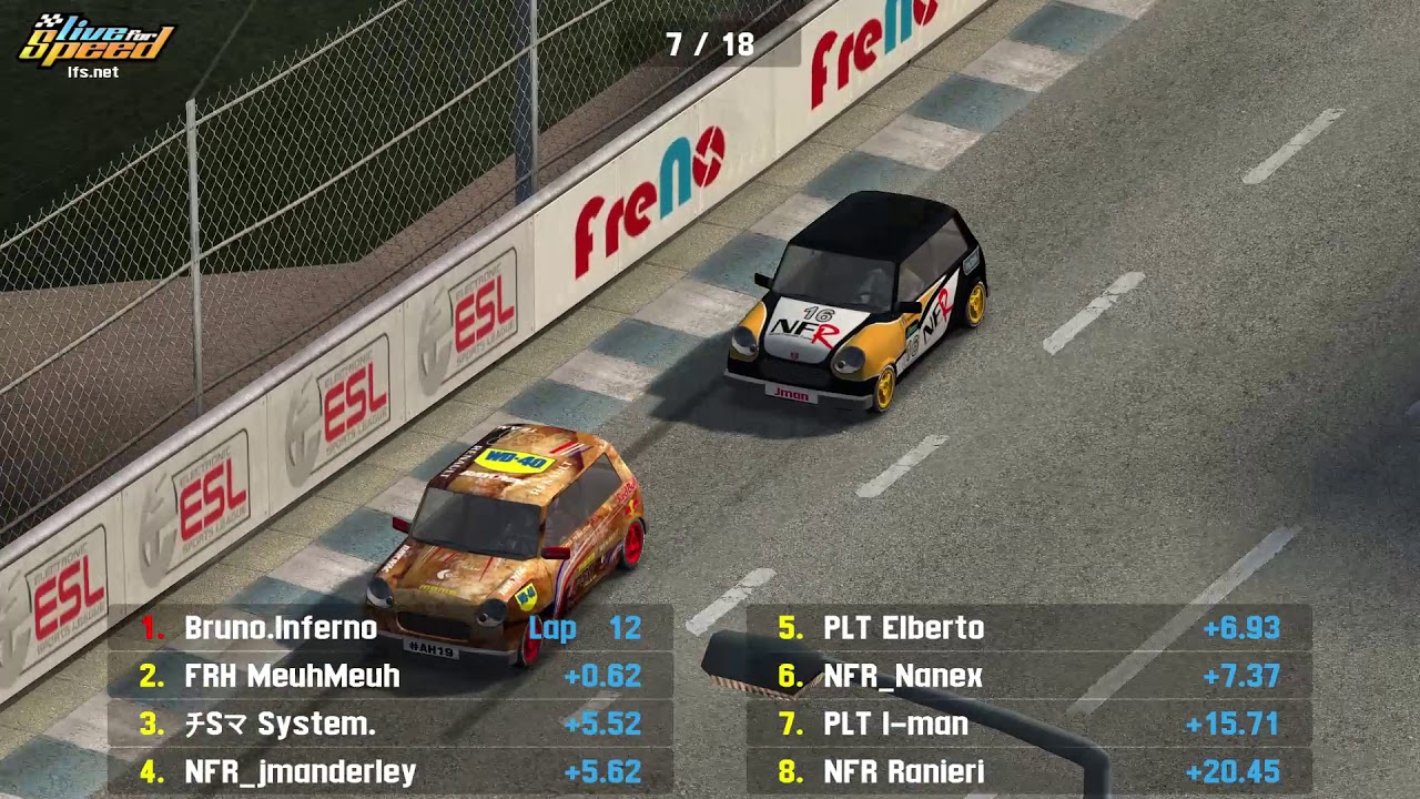 LFS   NFR CUP UF1000 Manche 2 Course 1